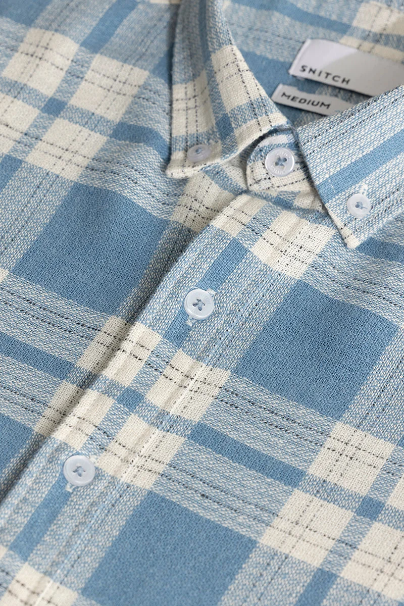 SNITCH Breezy Blue Checks Shirt
